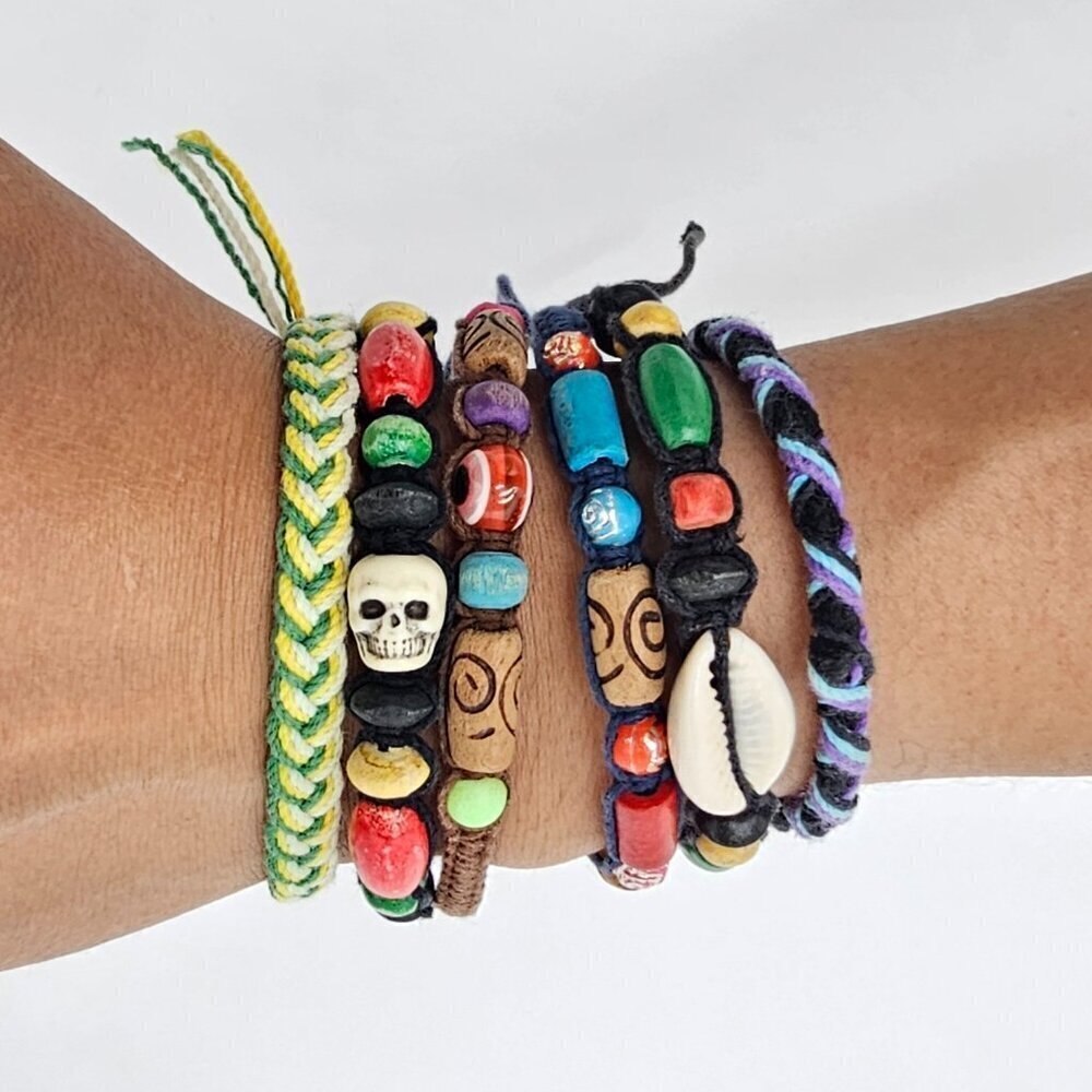 Handmade Rope Bracelets from Mexico (set 6) Multicolor - Picture 12 of 12